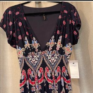 Laundry Stretch Jersey faux wrap dress